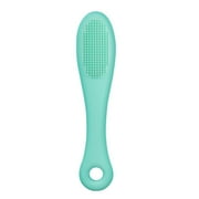 Aruwei Pet Finger Brush Long Handle Soft - Dogs Cats Toothbrush - Easy-to-use Silicone Cleaning Brush - Pet Dental Care Tool